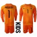 Nederland Remko Pasveer #1 Keeper Bortedraktsett Barn VM 2022 Lange ermer (+ Korte bukser)